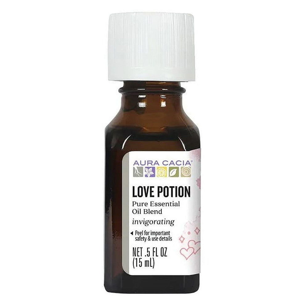 Aura Cacia Aromatherapy Essential Solutions Oil, Love Potion - 0.5 Oz
